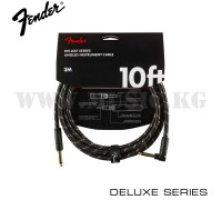 Инструментальный кабель Fender Deluxe 10' Tweed Black Angled