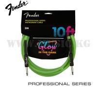 Инструментальный кабель Fender Professional Series Glow-In-The-Dark Cable, Green