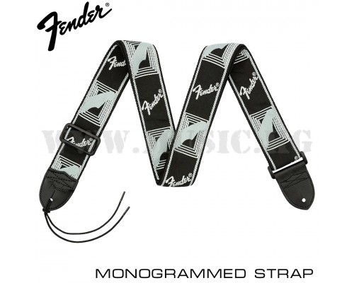 Ремень для гитары Fender Monogrammed Strap Black