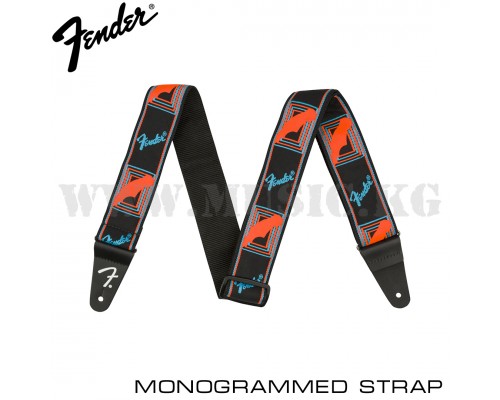 Ремень для гитары Fender Monogrammed Strap Orange