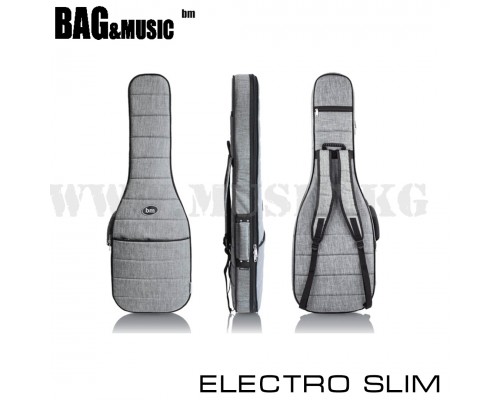 Полужесткий чехол для электрогитары Bag&Music Electro SLIM Платиновый