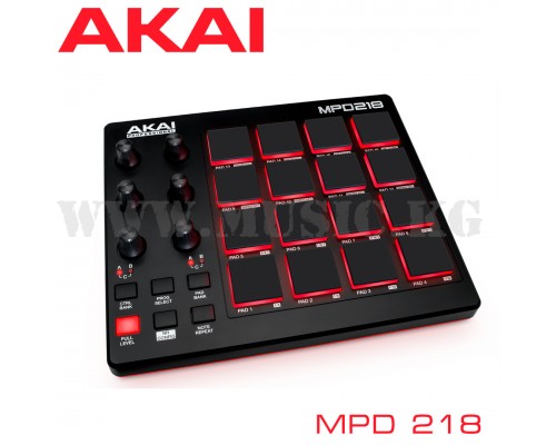 Midi-контроллер Akai MPD218