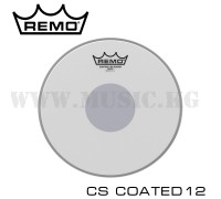 Пластик для малого барабана и томов Remo Controlled Sound Coated Bottom Black Dot 12"