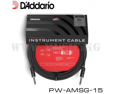 Инструментальный кабель D'Addario PW-AMSG-15