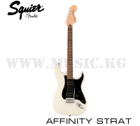 Электрогитара Squier Affinity Series™ Stratocaster® HH, LF Black Pickguard, Olympic White
