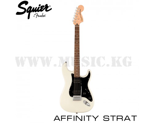 Электрогитара Squier Affinity Series™ Stratocaster® HH, LF Black Pickguard, Olympic White