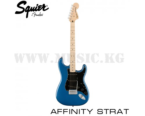 Электрогитара Squier Affinity Series™ Stratocaster®, Maple Fingerboard, Black Pickguard, Lake Placid Blue