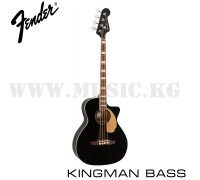 Электроакустическая бас-гитара Kingman Bass, Walnut Fingerboard, Black, Fender