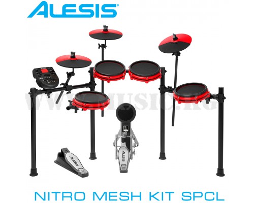 Цифровая ударная установка Alesis Nitro Mesh KIT Special Red