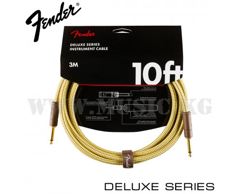 Инструментальный кабель Fender Deluxe Series 10' Tweed 