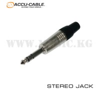 Accu-Cable Stereo Jack AC-C-J6S Plug Jack 6,3 мм Stereo