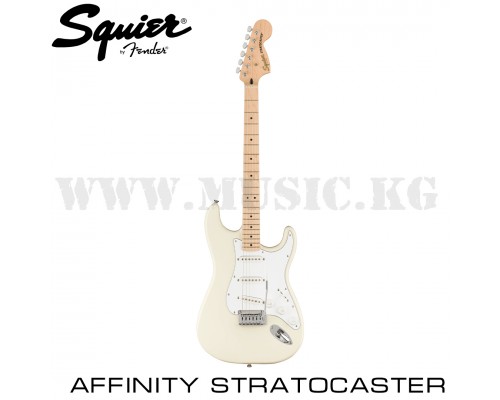 Электрогитара Affinity Stratocaster MN WPH Olympic White, Squier