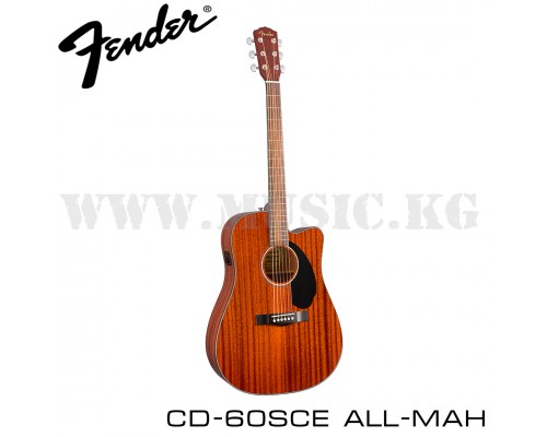 Электроакустическая гитара Fender CD-60SCE All Mahagony