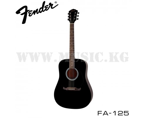 Акустическая гитара FA-125 Black, Fender