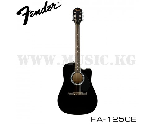 Электроакустическая гитара FA-125CE Black, Fender