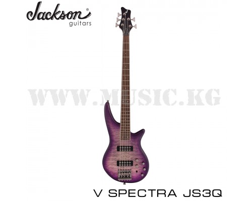 Бас-гитара Jackson JS3Q V Spectra Purple Phaze