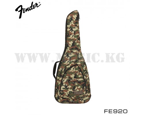 Чехол для электрогитары Fender FE920 Gig Bag, Woodland Camo