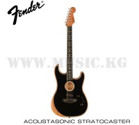 Электроакустическая гибридная гитара Fender American Acoustasonic, Stratocaster, Ebony Fingerboard, Black