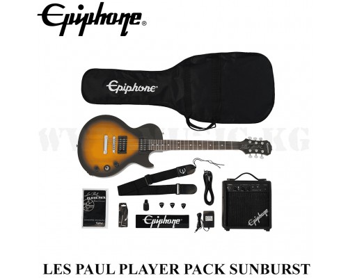 Гитарный комплект Epiphone Les Paul Player Pack 230V Vintage Sunburst