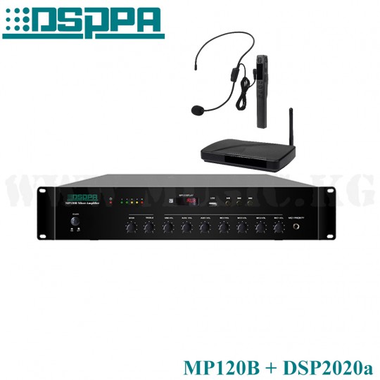 Акция!! Усилитель DSPPA MP120B + радиосистема DSPPA DSP2020a