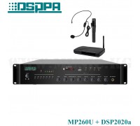 Акция!! Усилитель DSPPA MP260U + радиосистема DSP2020a