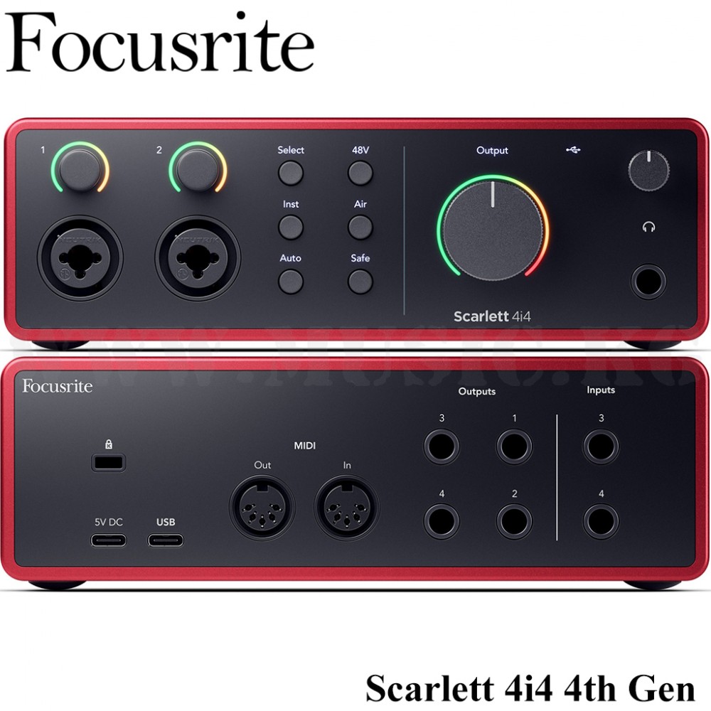Звуковая карта Focusrite Scarlett 4i4 4th Gen