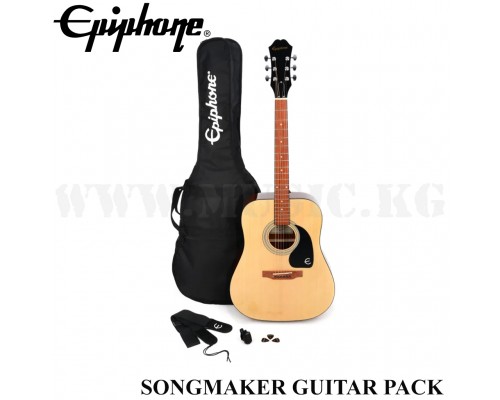 Акустическая гитара Epiphone Songmaker Acoustic Guitar Player Pack Natural