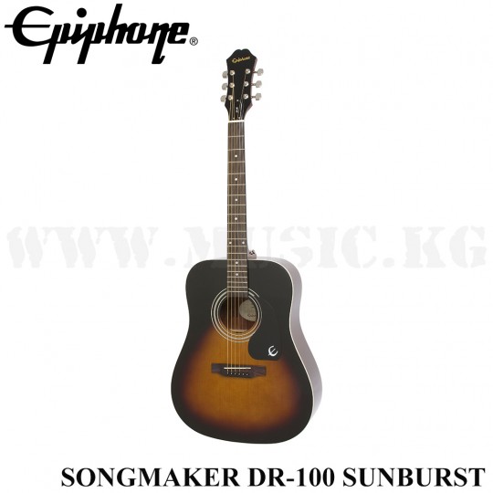 Акустическая гитара Epiphone Songmaker DR-100 (Square Shoulder) Vintage Sunburst
