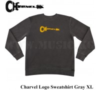 Толстовка Charvel® Logo Sweatshirt, Gray and Yellow, XL