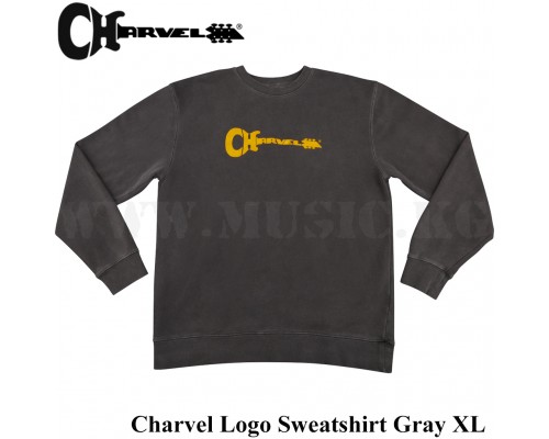 Толстовка Charvel® Logo Sweatshirt, Gray and Yellow, XL