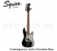 Бас-гитара Contemporary Active Precision Bass® PH V, Laurel Fingerboard, Silver Anodized Pickguard, Black Squier