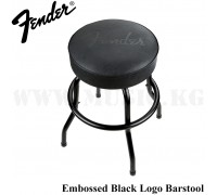 Барный стул Fender Embossed Black Logo Barstool, Black/Black, 24" Fender