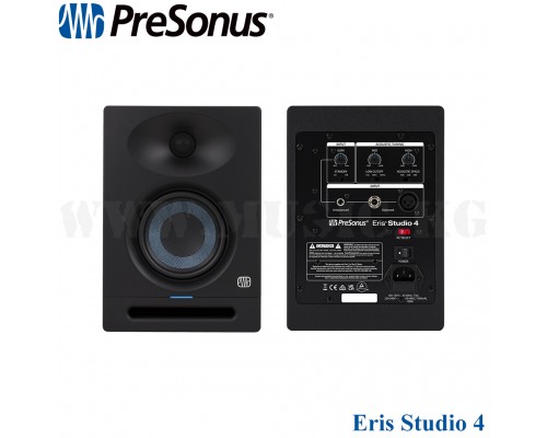 Студийные мониторы PreSonus Eris Studio 4, Black, 220-240V EU (пара)