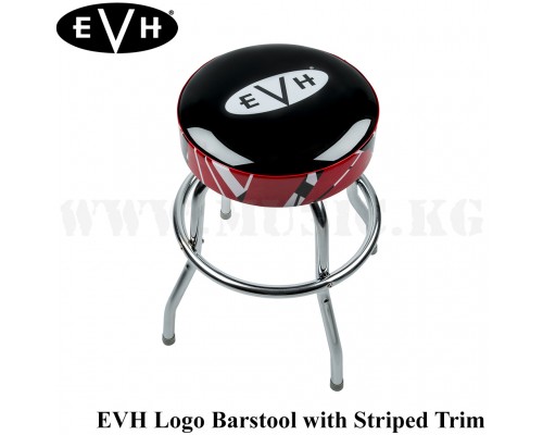 Барный стул EVH Logo Barstool with Striped Trim, 24"