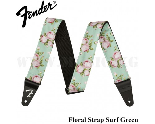 Ремень Floral Strap, Surf Green, 2" Fender