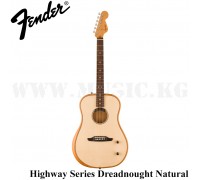 Электроакустическая гитара Highway Series Dreadnought, Rosewood Fingerboard, Natural Fender