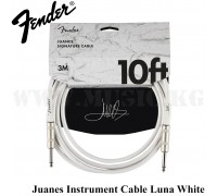 Инструментальный кабель Juanes 10' Instrument Cable, Luna White Fender