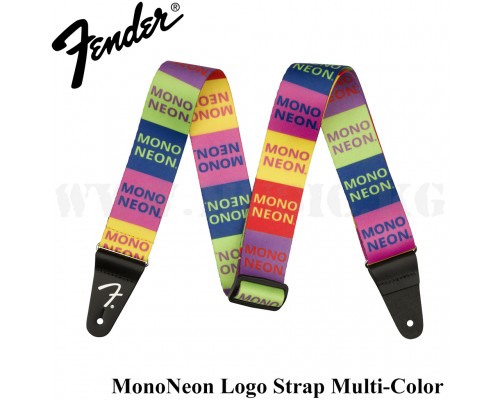 Ремень MonoNeon Logo Strap, Multi-Color, 2" Fender
