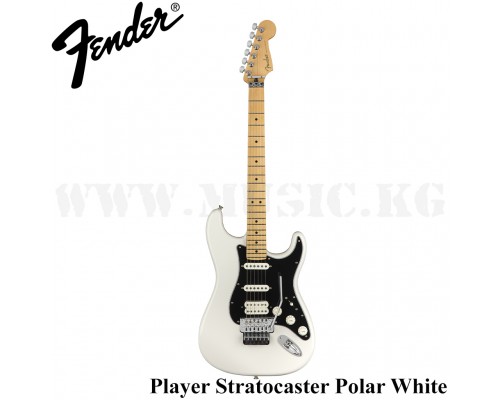 Электрогитара Player Stratocaster with Floyd Rose, Maple Fingerboard, Polar White Fender