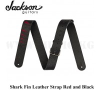 Ремень Jackson® Shark Fin Leather Strap, Red and Black, 2" Jackson