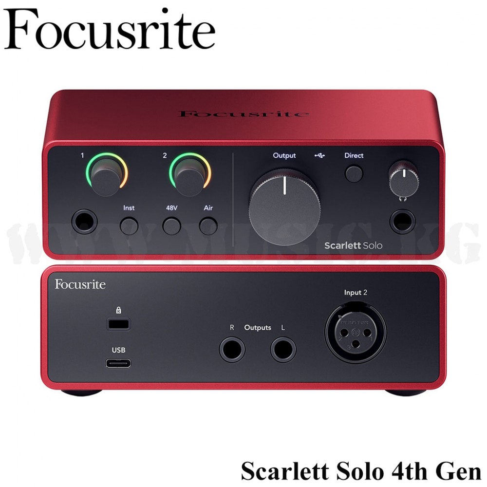 Звуковая карта Focusrite Scarlett Solo 4th Gen 