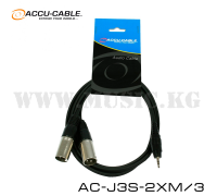 Сигнальный кабель Accu Cable AC-J3S-2XM/3   6.3 Stereo Jack - 2 x XLR Male
