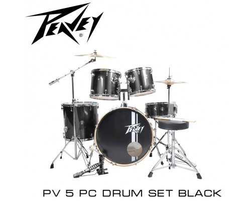Peavey PV 5 pc drum set Black