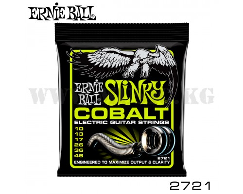 Струны для электрогитары Ernie Ball Regular Slinky Cobalt 10-46