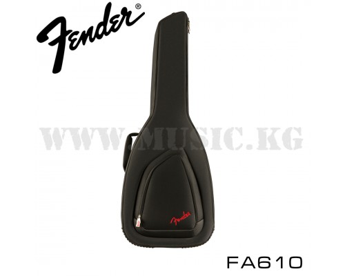 Чехол для акустической гитары FA610 Dreadnought Gig Bag, Black, Fender