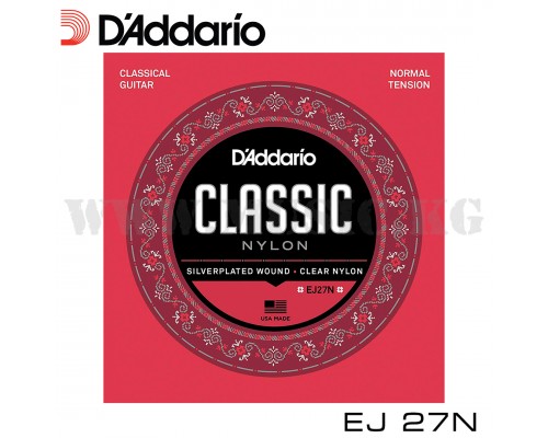 Струны для классической гитары D'Addario EJ27N