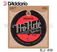 Струны для классической гитары D'Addario EJ49 (Black Nylon)