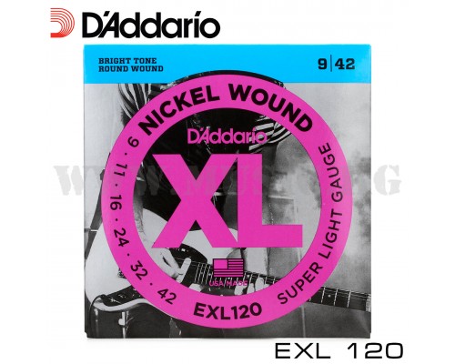Струны для электрогитары D'Addario EXL120