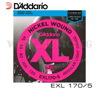 Струны для бас-гитары D'Addario EXL170-5