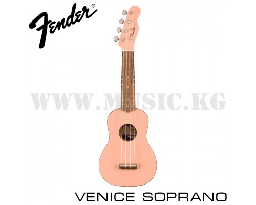 Укулеле сопрано Fender Venice Soprano Pink